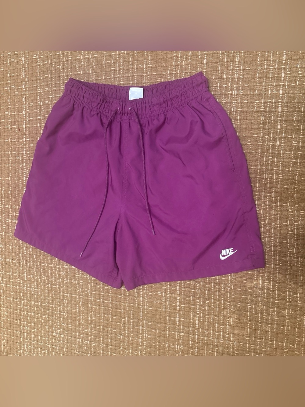 Nike Purple/Magenta Mesh-Lined Athletic Shorts